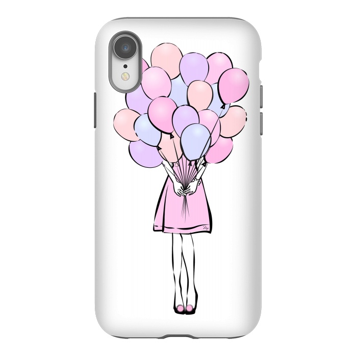 iPhone Xr StrongFit Balloon Girl  by Martina
