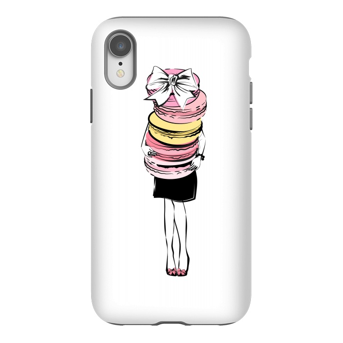 iPhone Xr StrongFit I love Macarons by Martina