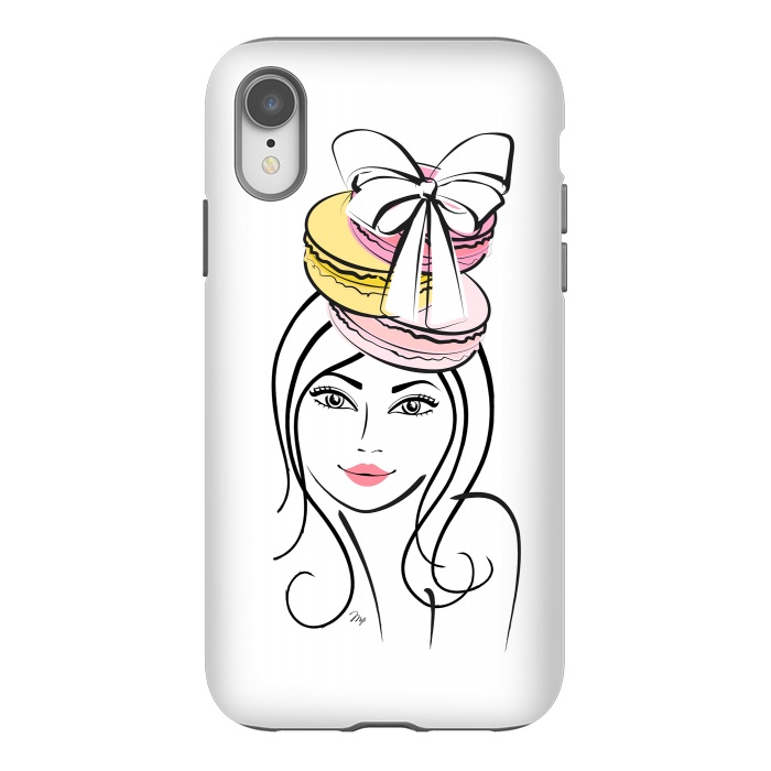 iPhone Xr StrongFit Macaron Girl by Martina