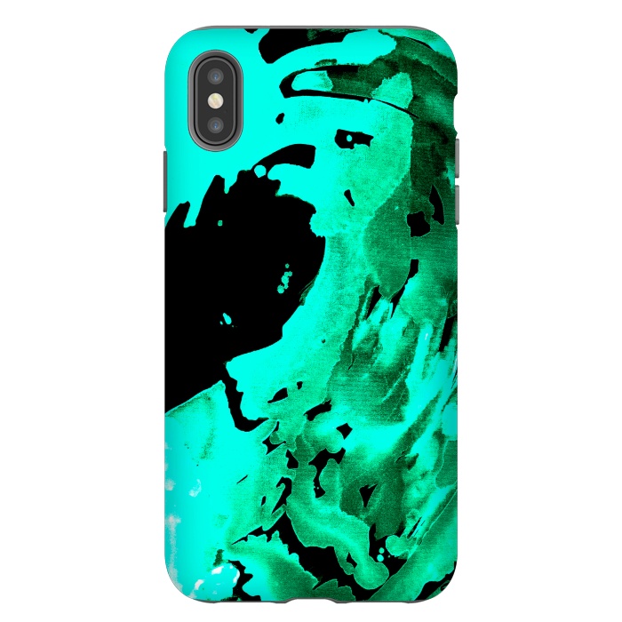 iPhone Xs Max StrongFit Aqua Wave by ANoelleJay