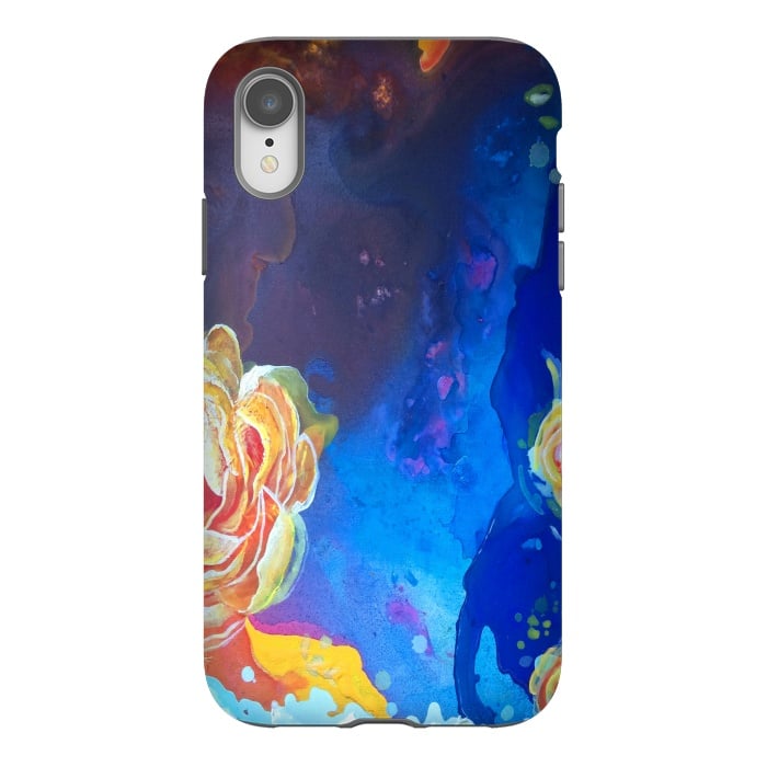 iPhone Xr StrongFit Mad Lucy's Golden Roses by ANoelleJay