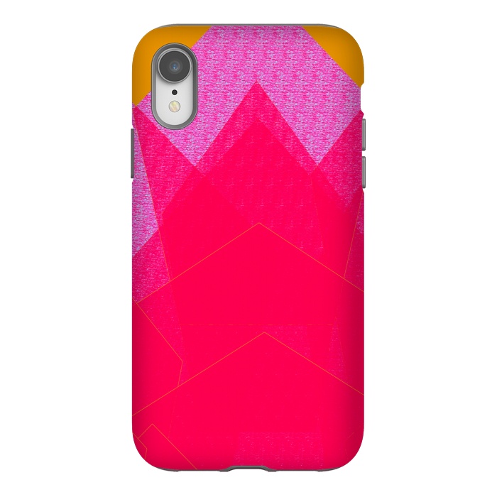 iPhone Xr StrongFit Sunset Mountain fuschia by ANoelleJay