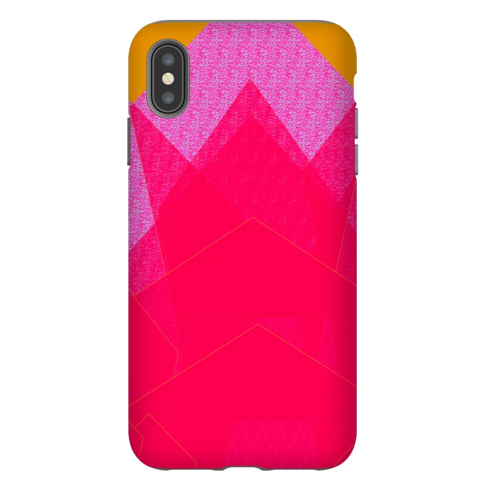 iPhone Xs Max StrongFit Sunset Mountain fuschia by ANoelleJay