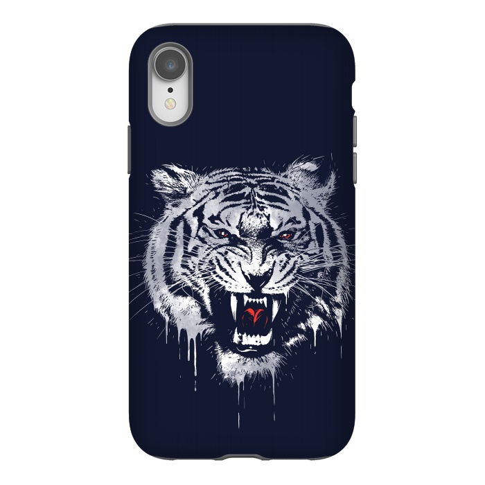 iPhone Xr StrongFit Melting Tiger by Steven Toang
