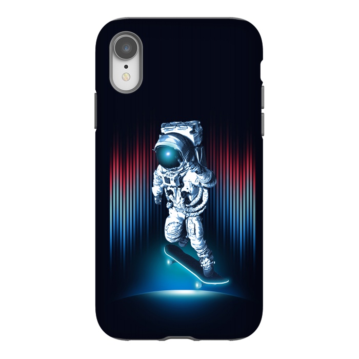 iPhone Xr StrongFit Space Skater by Steven Toang