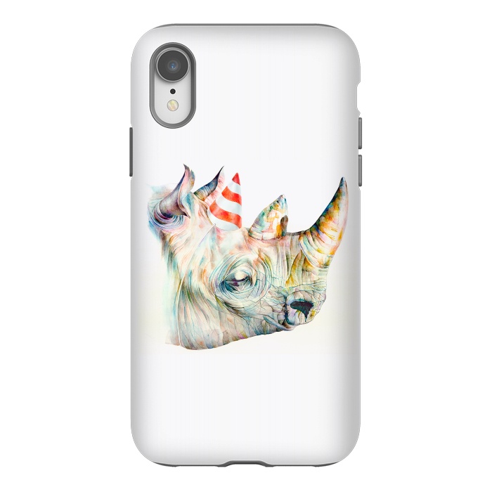 iPhone Xr StrongFit Rhino's Birthday by Brandon Keehner