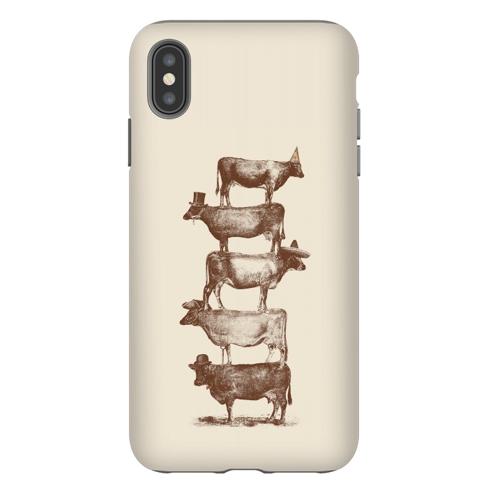 iPhone Xs Max StrongFit Cow Cow Nuts by Florent Bodart
