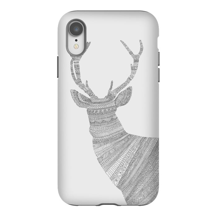 iPhone Xr StrongFit Stag Grey Poster grey by Florent Bodart