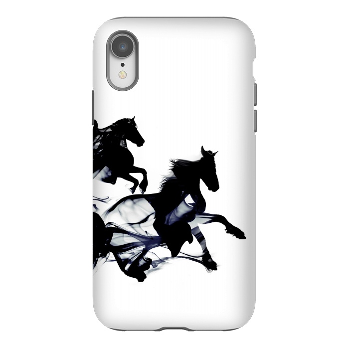 iPhone Xr StrongFit Black Horses by Róbert Farkas