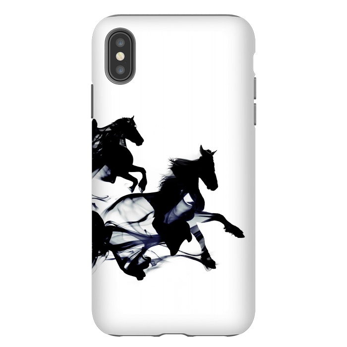 iPhone Xs Max StrongFit Black Horses by Róbert Farkas