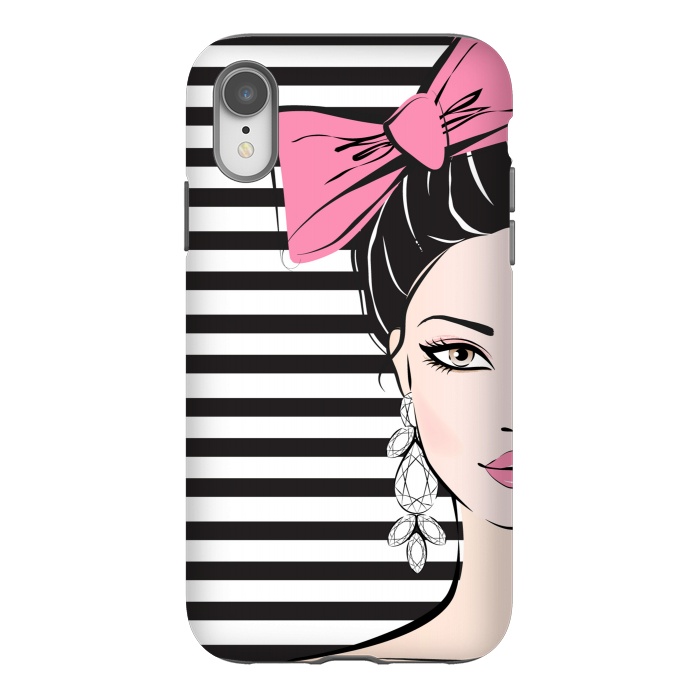 iPhone Xr StrongFit Bow Girl by Martina