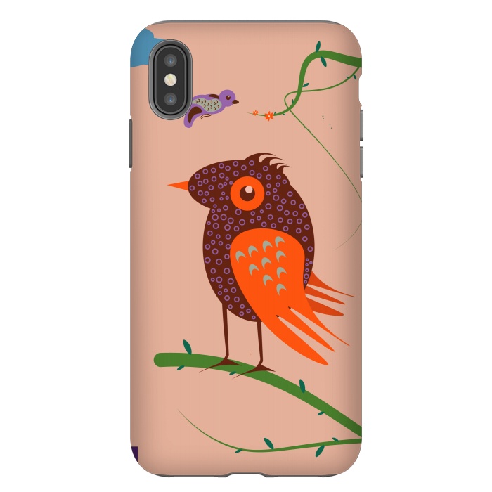 iPhone Xs Max StrongFit Bird by Parag K