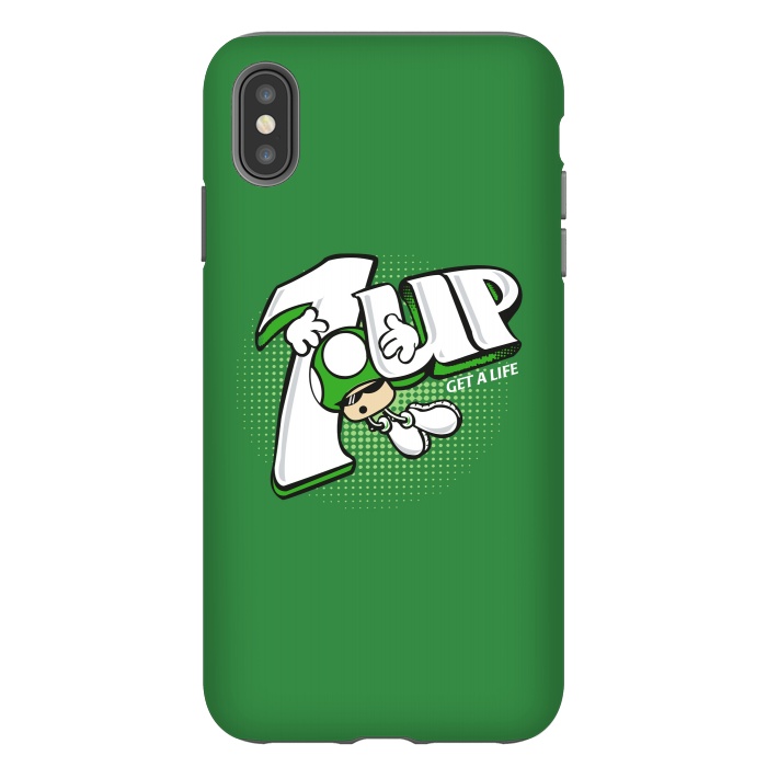 iPhone Xs Max StrongFit 1UP Get a Life by Samiel Art