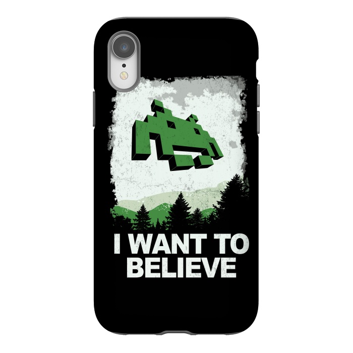 iPhone Xr StrongFit I WANT TO BELIEVE by SKULLPY
