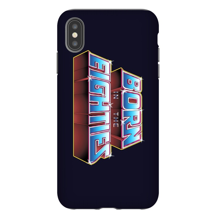 iPhone Xs Max StrongFit BORN IN THE EIGHTIES by SKULLPY