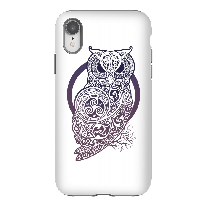 iPhone Xr StrongFit CELTIC OWL by RAIDHO