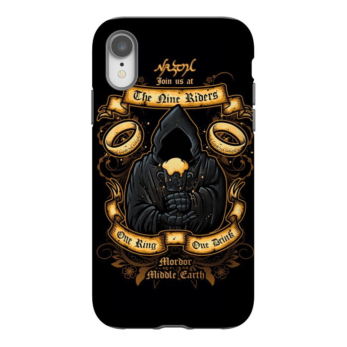 iPhone Xr StrongFit The Nine Tavern by Q-Artwork