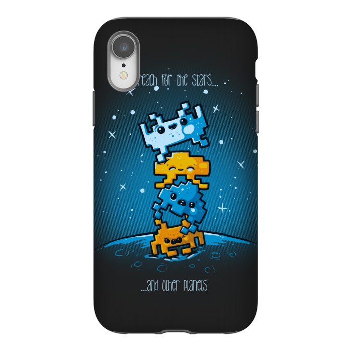 iPhone Xr StrongFit Cute Invaders by Q-Artwork