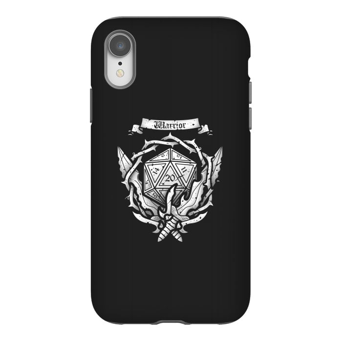 iPhone Xr StrongFit Warrior Crest by Q-Artwork