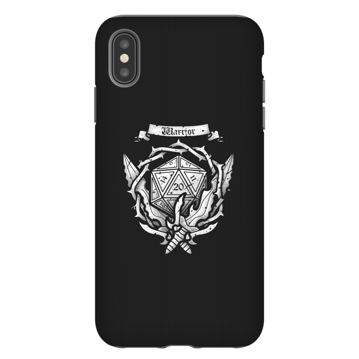 iPhone Xs Max StrongFit Warrior Crest by Q-Artwork