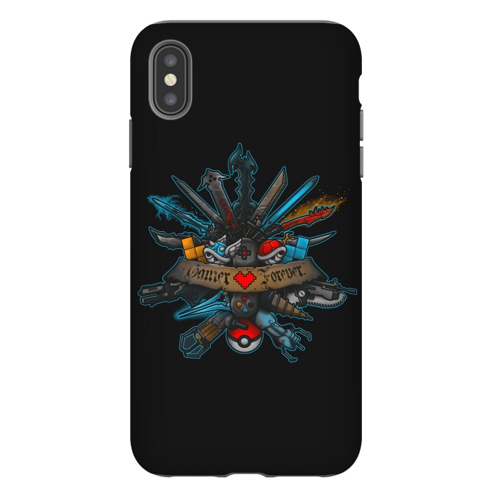 iPhone Xs Max StrongFit Gamer Forever by Q-Artwork