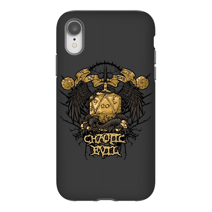 iPhone Xr StrongFit Chaotic Evil by Q-Artwork