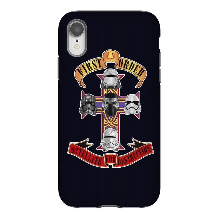 iPhone Xr StrongFit SATELLITE FOR DESTRUCTION by SKULLPY