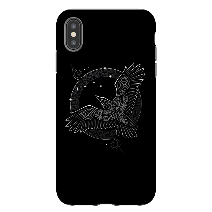 iPhone Xs Max StrongFit NORTHERN RAVEN ( Path to the North ) by RAIDHO