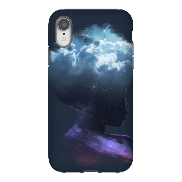 iPhone Xr StrongFit HEAD ON THE CLOUDS by Ilustrata