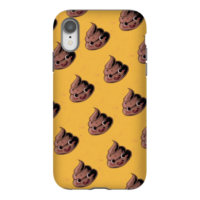 iPhone Xr StrongFit Kawaii Poop by Ilustrata