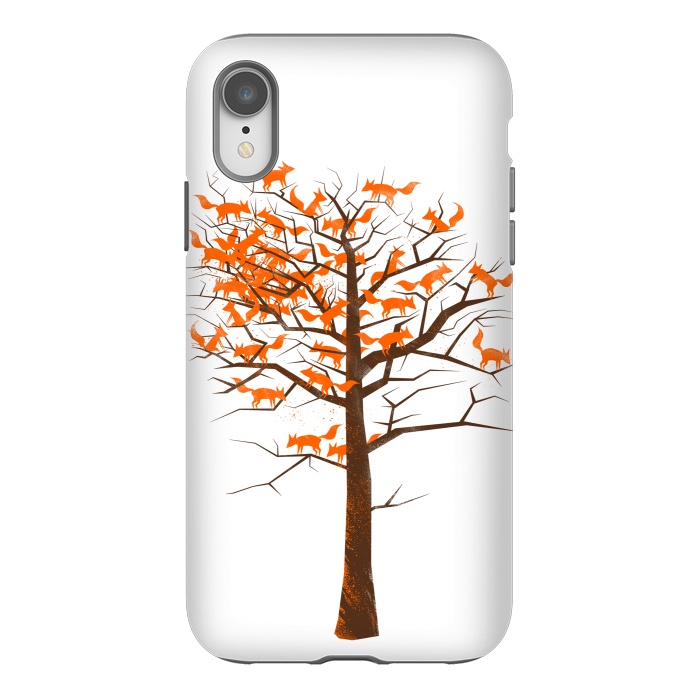 iPhone Xr StrongFit Blazing Fox Tree by 38 Sunsets