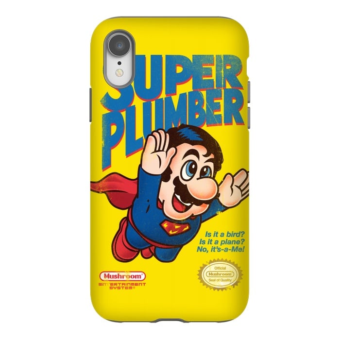 iPhone Xr StrongFit Super Plumber by Vó Maria