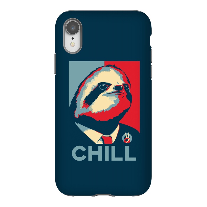 iPhone Xr StrongFit Sloth For President by Grant Stephen Shepley