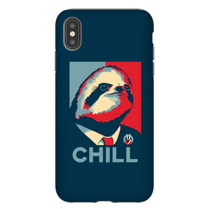 iPhone Xs Max StrongFit Sloth For President by Grant Stephen Shepley