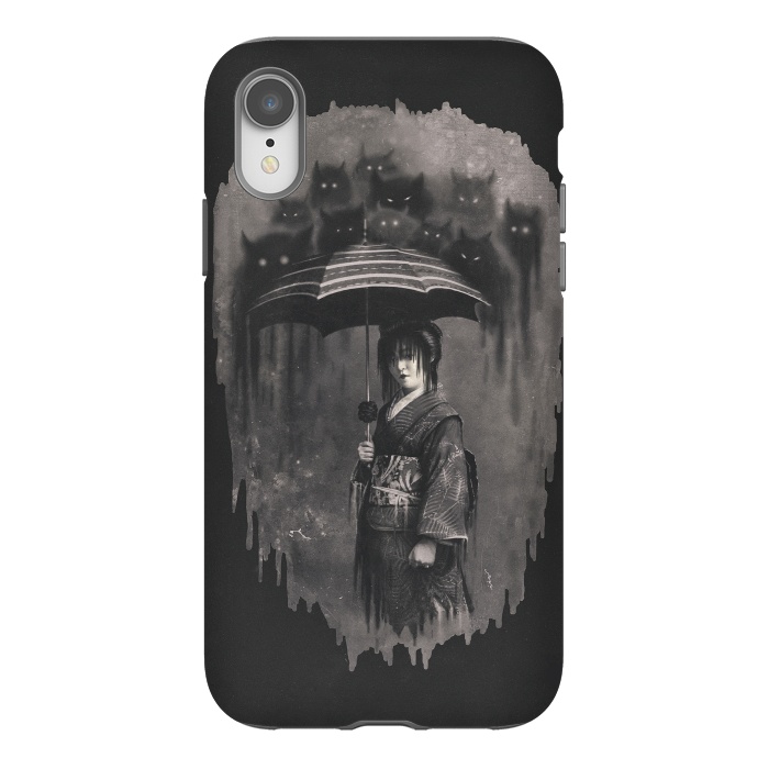 iPhone Xr StrongFit Lady Rain by 38 Sunsets