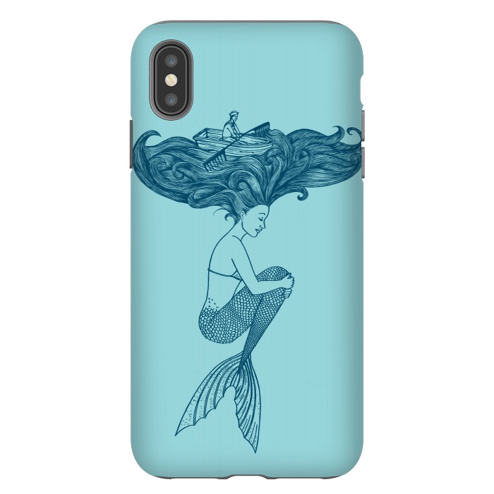 iPhone Xs Max StrongFit Mermaid by Coffee Man