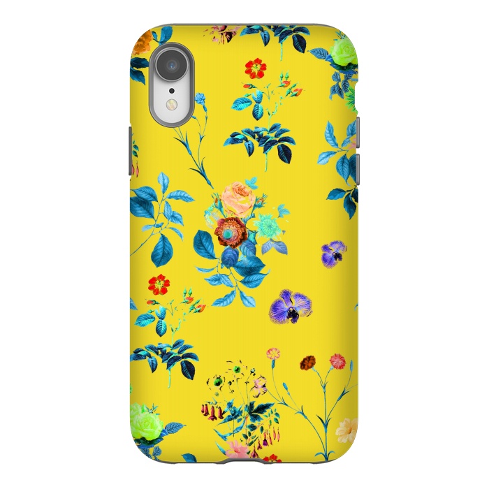 iPhone Xr StrongFit Floral Shower II by Uma Prabhakar Gokhale
