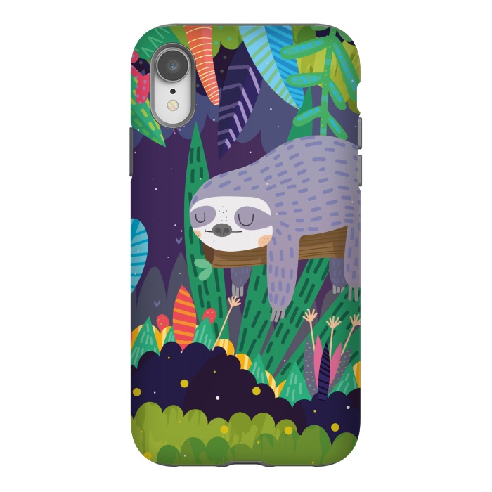 iPhone Xr StrongFit Sloth in nature by Maria Jose Da Luz