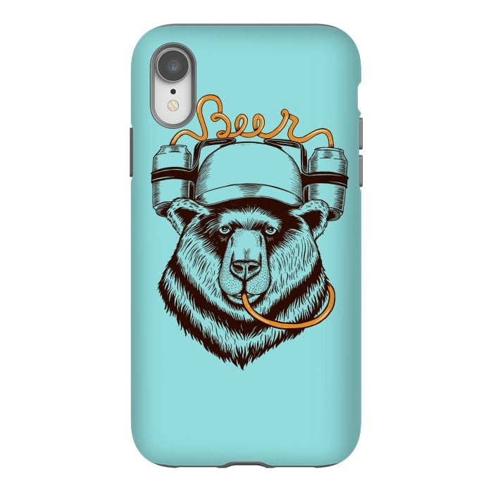 iPhone Xr StrongFit BEAR LOVE BEER by Coffee Man