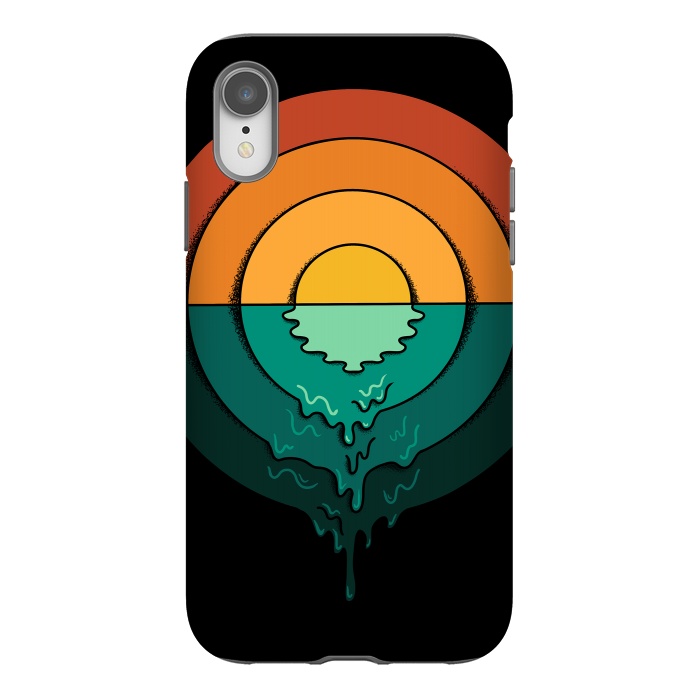 iPhone Xr StrongFit Melted Circles by Coffee Man