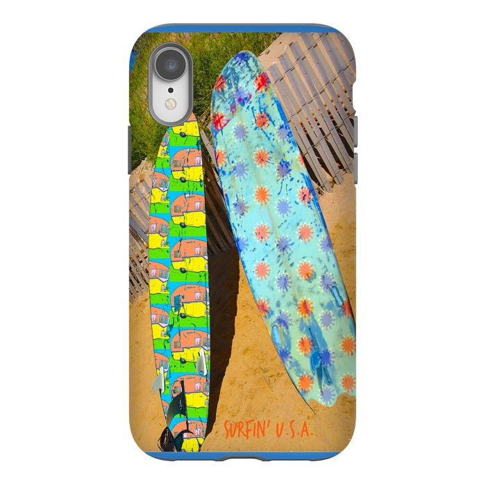 iPhone Xr StrongFit Surfin USA by Bettie * Blue
