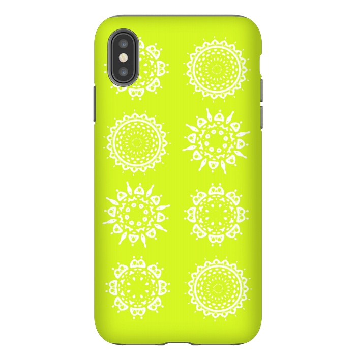iPhone Xs Max StrongFit Oh Chartreuse! by Bettie * Blue