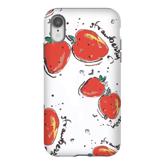 iPhone Xr StrongFit Strawberry Crush by MUKTA LATA BARUA