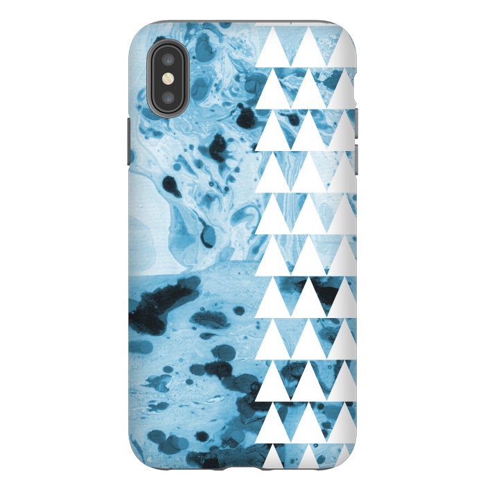 iPhone Xs Max StrongFit Marble triangles by Laura Grant
