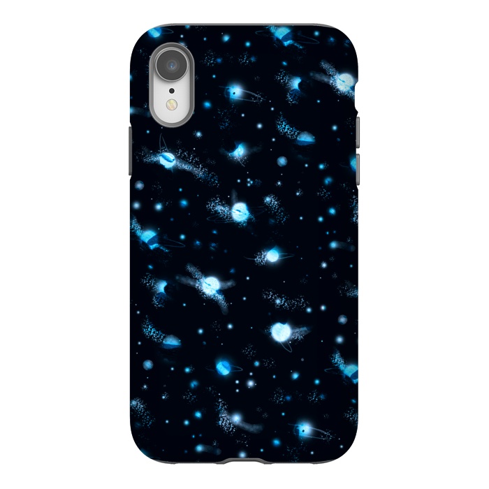 iPhone Xr StrongFit marble night sky by Laura Grant