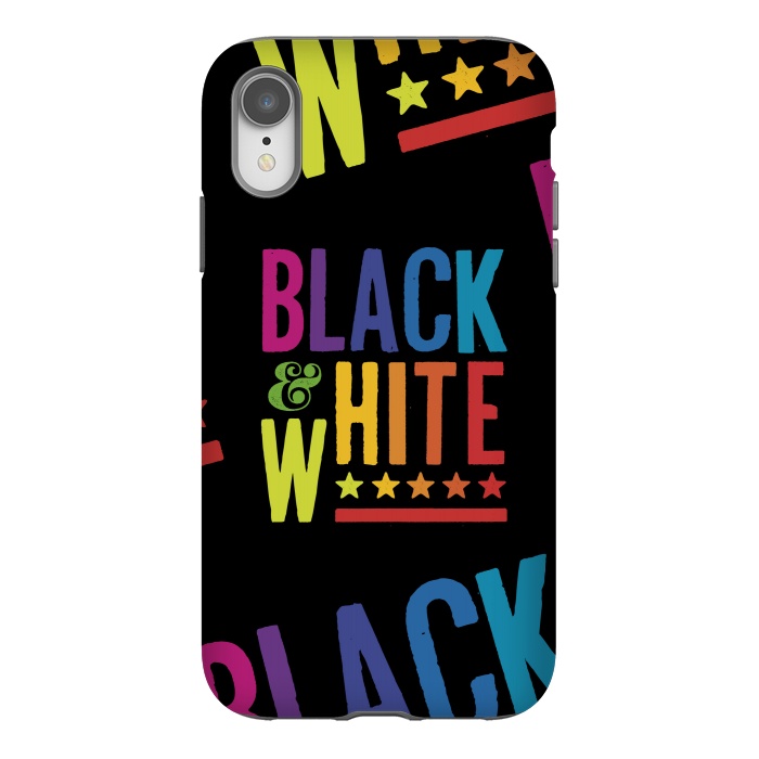 iPhone Xr StrongFit Colorful Black & White by Dellán