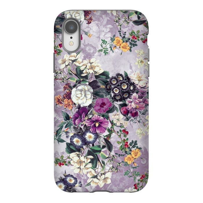 iPhone Xr StrongFit Floral Pattern by Riza Peker