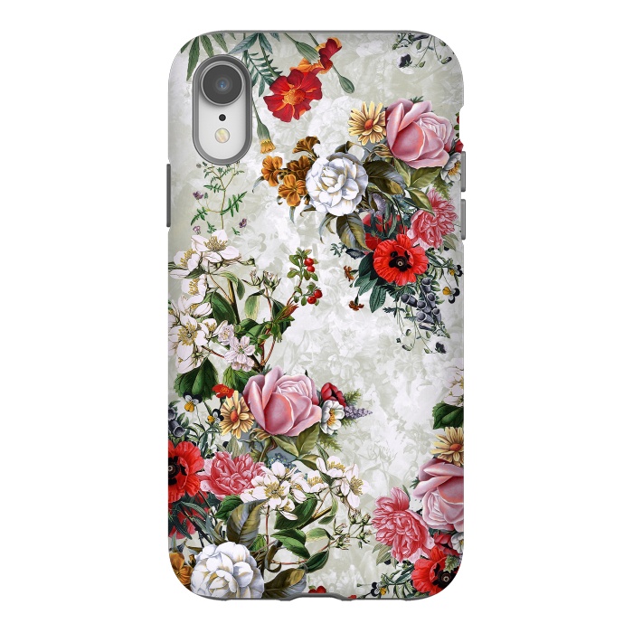 iPhone Xr StrongFit Floral Pattern II by Riza Peker