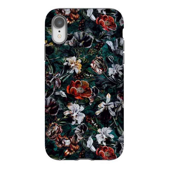 iPhone Xr StrongFit Floral Pattern VI by Riza Peker