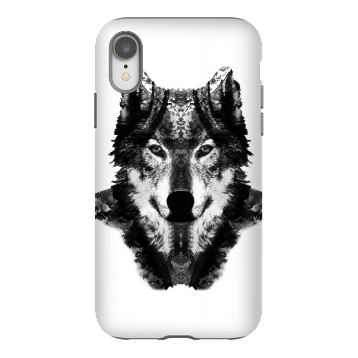 iPhone Xr StrongFit The Black Forest Wolf  by Rui Faria